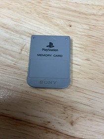 Sony Playstation 1 PS1 Official OEM Memory Card SCPH-1020 Gray