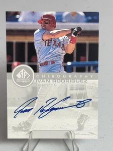 1999 SP Authentic Chirography Autographs Ivan Rodriguez Auto - Picture 1 of 2
