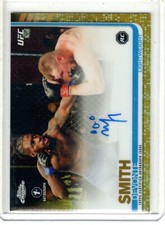 2019 Topps Chrome UFC Autographs Gold Devonte Smith Insert #10/50