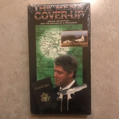 THE MENA COVER UP DRUGS DECEPTION VHS BILL CLINTON SEALED VHS RARE - Image 1 of 4