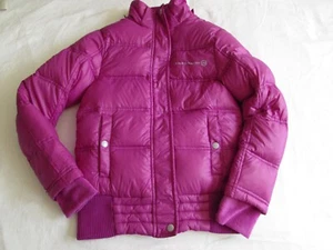 Free Country Pink Puffer Down Filled Nylon Jacket Girls Youth Sz 10 MISSING HOOD - Picture 1 of 21