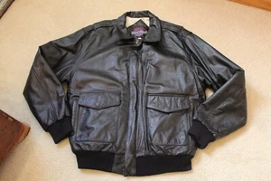 MENS XL HARD ROCK CAFE SAVE THE PLANET LAS VEGAS BLACK LEATHER BOMBER JACKET - Picture 1 of 7