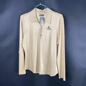Camisa de golf Greg Norman Play Dry para mujer talla M dorada brillante club de golf Conestoga - Imagen 1 de 8