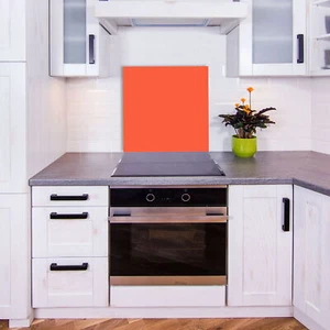 Küchenrückwand Glas 60x60 Spritzschutz Herd Spüle Fliesenschutz Küche Orange - Bild 1 von 3
