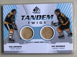 2012-13 SPGU TANDEM TWIGS. PHIL ESPOSITO - RAY BOURQUE. - Picture 1 of 1