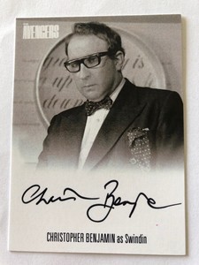 THE COMPLETE AVENGERS SERIES 1 - CHRISTOPHER BENJAMIN AUTOGRAPH CARD AVCB1 BLACK