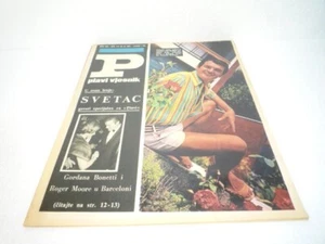COVER IVO ROBIĆ PLAVI VJESNIK 1967 EX JU MAGAZINE ROGER MOORE - Imagen 1 de 1