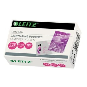 100 x Laminierfolien Leitz 33810, Kreditkarte 54 x 86mm, 125mic, Folientaschen - Bild 1 von 4