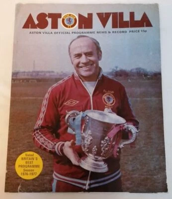 PROGRAMME - First Division Aston Villa Vs Queens Park Rangers Fri 20th May 1977 - Image 1 of 2