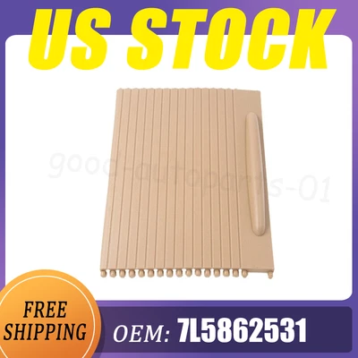 7L5862531 Beige Console Cup Holder Roller Blind Cover for Porsche Cayenne 03-10 Foto 1 de 4