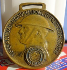 American Legion Berlin New Hampshire 1933 15th Annual Convention Watch Fob