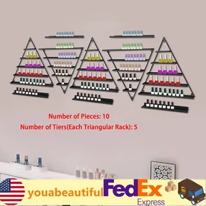 10* Nail Polish Rack Metal Wall Mount Holder Display Hold up to 90 bottles /Rack - Picture 1 of 17