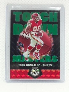 Tony Gonzalez 2020 Mosaic Touchdown Masters GREEN REACTIVE Kansas City Chiefs - Picture 1 of 2
