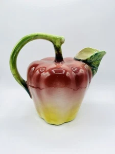 Jarra de mayólica italiana vintage jarra de sidra de manzana 5 tazas 7,5"" Lord & Taylor - Imagen 1 de 10