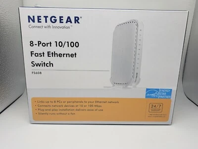 NetGear  ProSafe (FS608NA) 8-Ports Rack-Mountable Ethernet Switch [A] - Image 1 of 4
