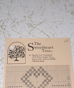 The Sweetheart Tree Cross Stitch Chart How Do I Love Thee Sampler - Picture 1 of 3