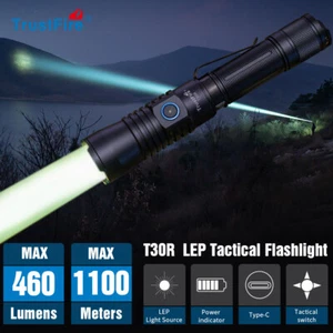 TrustFire T30R 1100M Beam White LEP Laser Weapon Light LED Tactical Flashlight D - Picture 1 of 14
