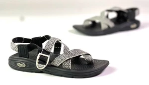 Chaco Womens Z/VOLV 2 Sandals Arch Support Adjustable Strap Black White Size 7 - Picture 1 of 9