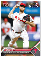 2023 Topps NOW Zack Wheeler Card # 1010 Philadelphia Phillies NLCS PRESALE