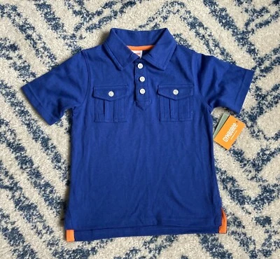 Gymboree Verano Safari Niño Pequeño Niño Piloto Azul Manga Corta Polo 3T NUEVO Foto 1 de 2