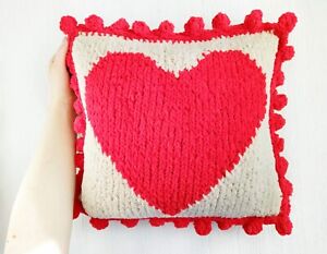 Valentines Day Gift Pillow Covers Boho Handmade Soft Throw Pillows for Couch