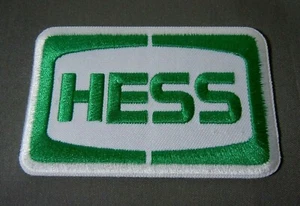 HESS GASOLINE Embroidered Iron On Uniform-Jacket Patch 3" - Picture 1 of 2