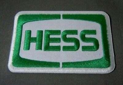 HESS GASOLINE Embroidered Iron On Uniform-Jacket Patch 3" - Image 1 of 2