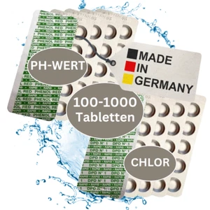 Testtabletten RAPID PH-Wert Phenol Red + Chlor DPD1 Pooltester Wassertester Pool - Bild 1 von 15