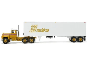 Mack R-Model Day Cab Yellow 40' Trailer 1/64 DCP First Gear CARZ - Picture 1 of 3