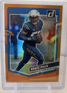 Khalil Mack 2023 Donruss Jersey Match Orange /52  Chargers No. 160 - Picture 1 of 2