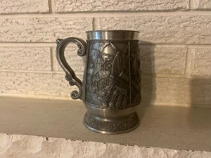 VINTAGE 1981 PEWTER COLLECTIBLE PEWTER TANKARD "BATTLE OF TRAFALGAR" Beer mug - Picture 1 of 7