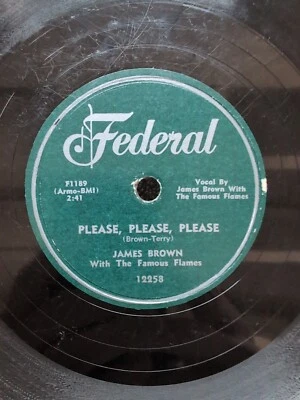 78 RPM Please Please Please Why Do You Do Me James Brown Federal 12258 - Image 1 of 4