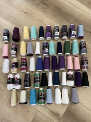 Mostly Maxi-Lock Assorted Colors All Purpose Spun Polyester Serger Thread Lot 50 - Image 1 of 4