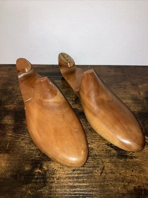 Árbol de zapatos de madera Florsheim vintage talla 8C forma de madera camilla de zapatos panel alto Foto 1 de 4