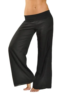 Double Layered Voile Pant (Style VL-29, Black) by Hard Tail Forever - Picture 1 of 6