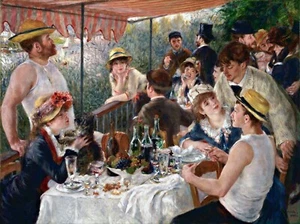 Mittagessen der Bootsparty Gemälde von Pierre-Auguste Renoir Reproduktion - Bild 1 von 3