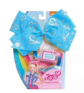 Dance Moms JoJo Siwa Bodacious Bow Blue Hearts RAINBOW HAIR EXTENSION Costume - Picture 1 of 3