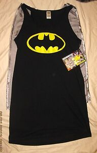 BATMAN Tank Dress with Removable Cape Officially Licensed DC COMICS COSTUME 