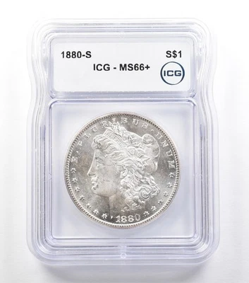 1880-S Morgan Silver Dollar MS66+ ICG *3405 - Image 1 of 3