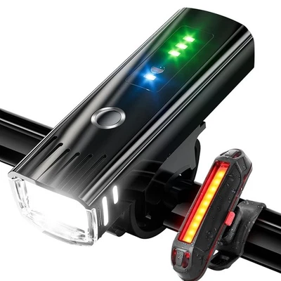 BICYCLE / SUPER BRIGHT BIKE LIGHTS SET FULLY RECHARGEABLE LIGHT WATERPROOF - Image 1 of 4