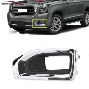 For GMC Yukon XL 2015-2020 Driver Side Left Fog Light Chrome Trim Cover 1pcs New - Imagen 1 de 6
