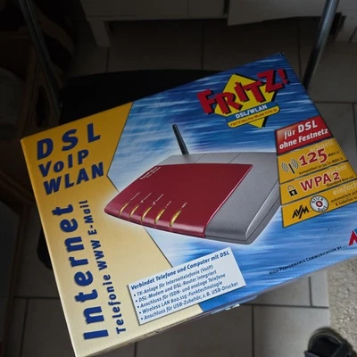 AVM Box Fon WLAN 7170 125 Mbps 4-Port 100 Mbps Verkabelt Router (20002353) - Bild 1 von 2