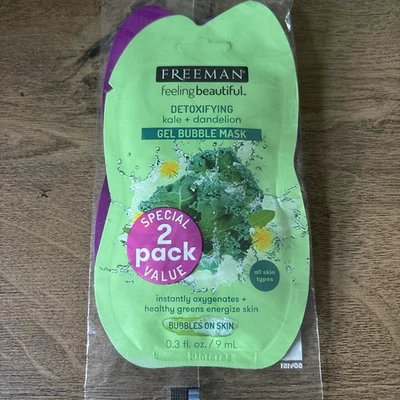 Freeman - X 2 Face Water & Bubble Masks  - Image 1 of 2