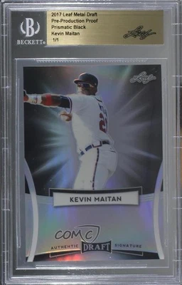 2017 Leaf Metal Draft 1/1 Kevin Maitan #BA-KM1 0w4 - Image 1 of 3