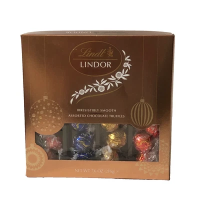 Lindt Lindor шоколадные трюфели в ассортименте — 4 вкуса, 7,6 унции - Изображение 1 из 4