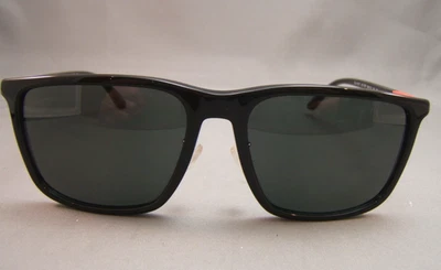 Emporio Armani  Black  SUNGLASSES EA4161F  5017/87    58 18 145 Red Logo - Image 1 of 4