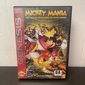 Mickey Mania: The Timeless Adventures of Mickey Mouse (Sega Genesis) w/ Box - Picture 1 of 7