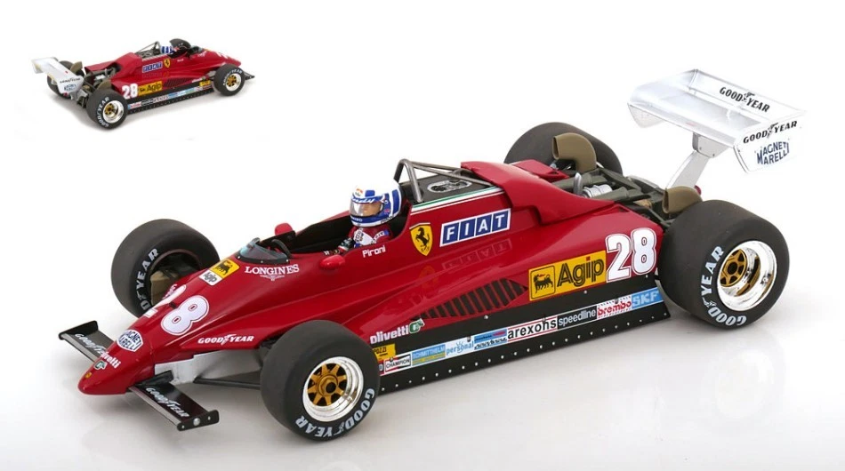 Ferrari 126C2 #28 2Ème Gp Monaco 1982 D.Pironi 1:18 Modèle MODELCARGROUP - Photo 1/1