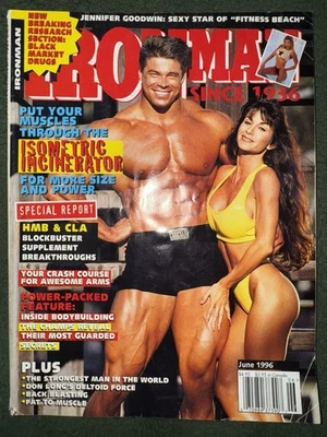 Iron Man Magazine June 1996 Bodybuilding Fitness Health Vintage Rare Good Cond Foto 1 de 3