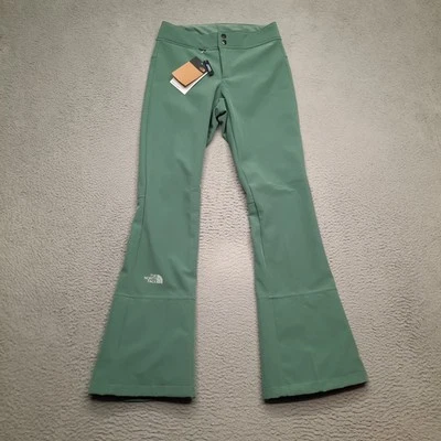 Pantalones de esquí para mujer The North Face Apex STH pequeños verdes forrados de vellón Foto 1 de 4